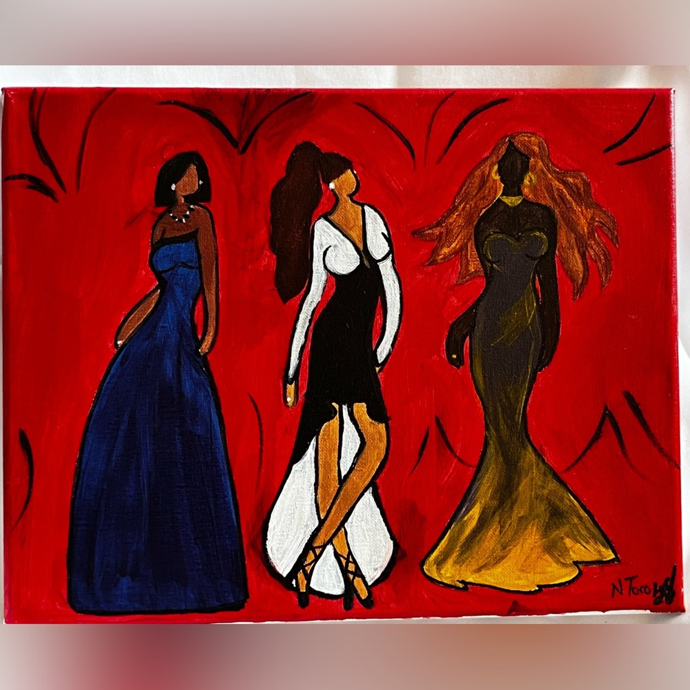 “She’s My Sister”, Hand Painted Wall Art.